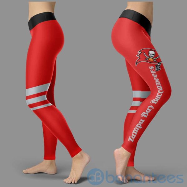 Striped Styple Tampa Bay Buccaneers Leggings For Women Product Photo