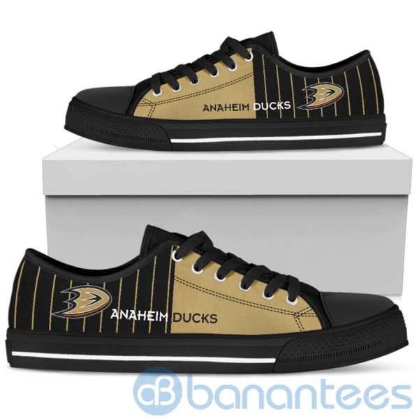 Stripes style For Fans Anaheim Ducks Fans Low Top Shoes Product Photo