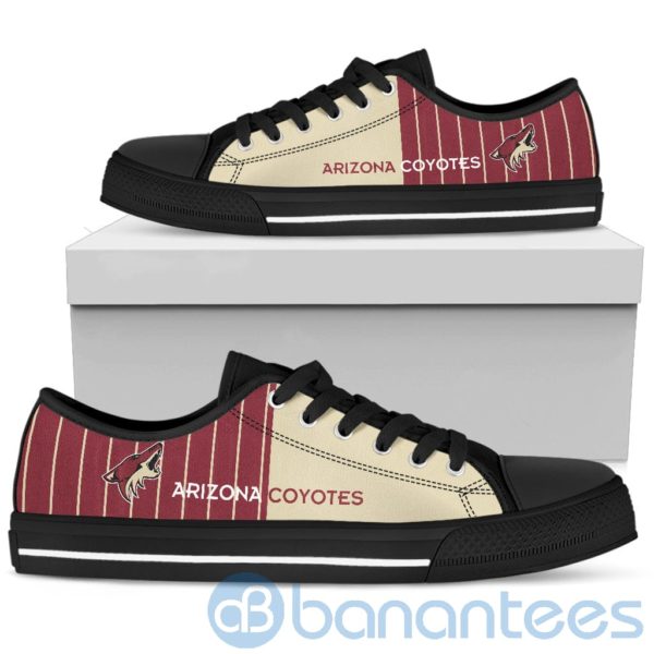 Stripes style For Fans Arizona Coyotes Fans Low Top Shoes Product Photo