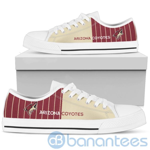 Stripes style For Fans Arizona Coyotes Fans Low Top Shoes Product Photo