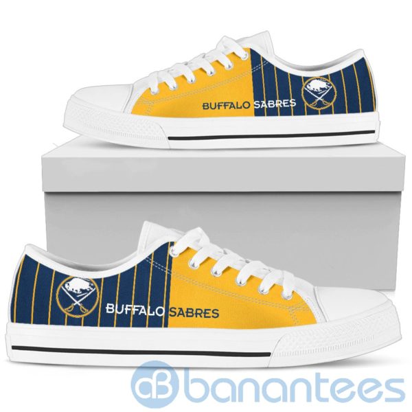 Stripes style For Fans Buffalo Sabres Fans Low Top Shoes Product Photo
