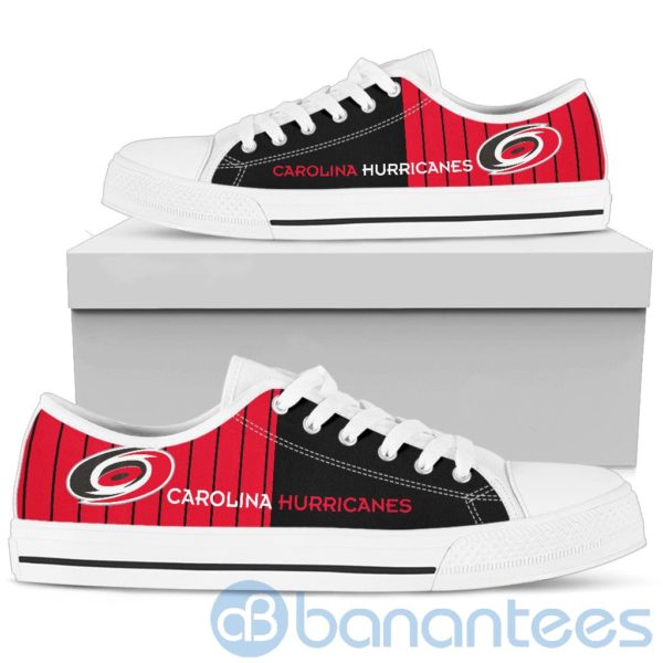 Stripes style For Fans Carolina Hurricanes Fans Low Top Shoes Product Photo