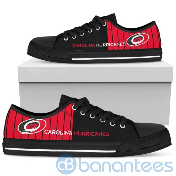 Stripes style For Fans Carolina Hurricanes Fans Low Top Shoes Product Photo