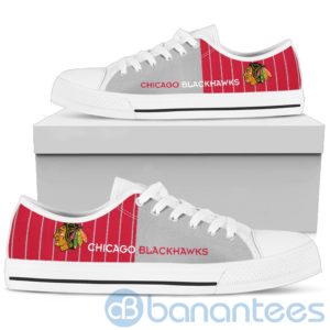 Stripes style For Fans Chicago Blackhawks Fans Low Top Shoes Product Photo