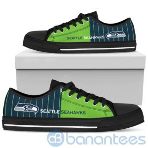 Stripes style For Fans Seattle Seahawks Fans Low Top Shoes Product Photo