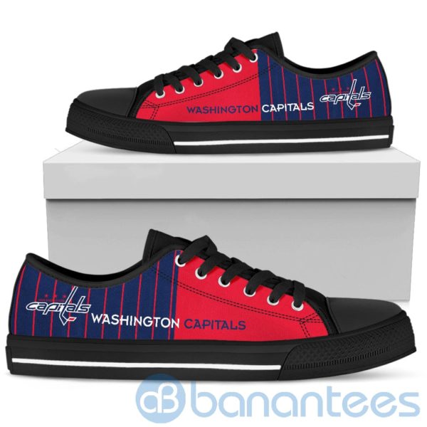 Stripes style For Fans Washington Capitals Fans Low Top Shoes Product Photo