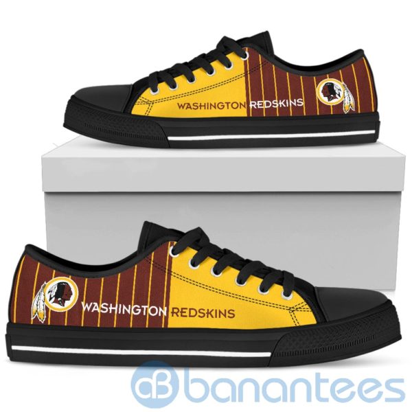 Stripes style For Fans Washington Redskins Fans Low Top Shoes Product Photo