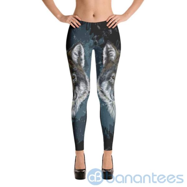 Strong And Wild Wolf Leggings For Women Product Photo