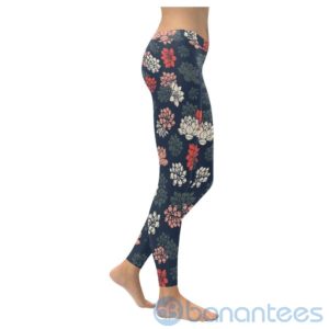 Succulent Navy Blue Leggings For Women Product Photo
