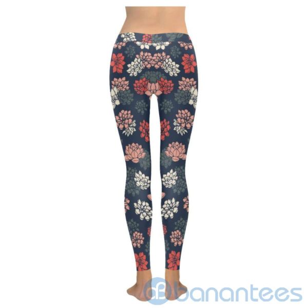 Succulent Navy Blue Leggings For Women Product Photo