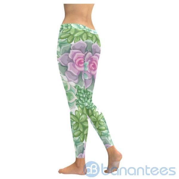 Succulent Plant Leggings for Women Product Photo