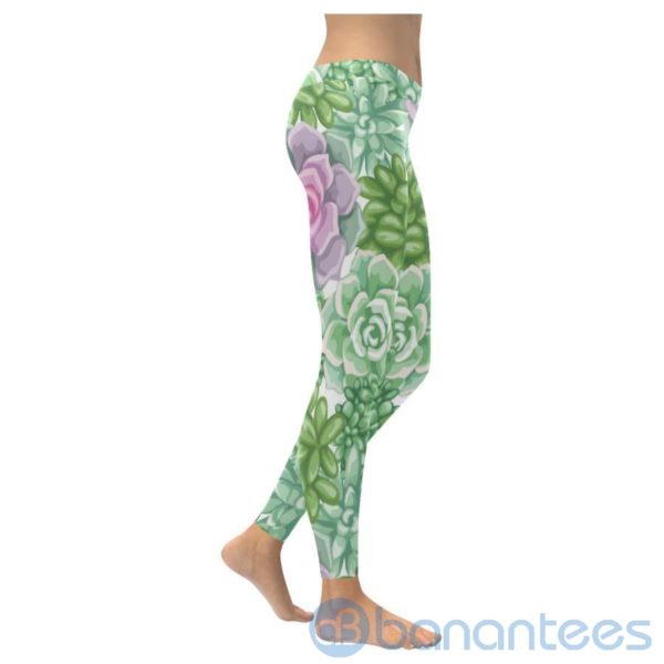 Succulent Plant Leggings for Women Product Photo