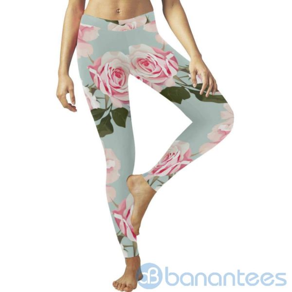 Succulent Rose Leggings For Women Product Photo