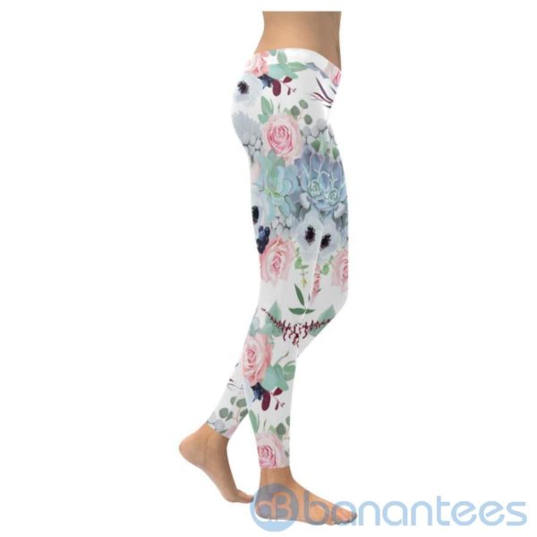 Succulent Rose Sweat Leggings for Women Product Photo