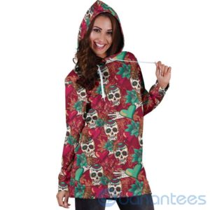 Sugar Skull Hoodie Dress For Women Product Photo