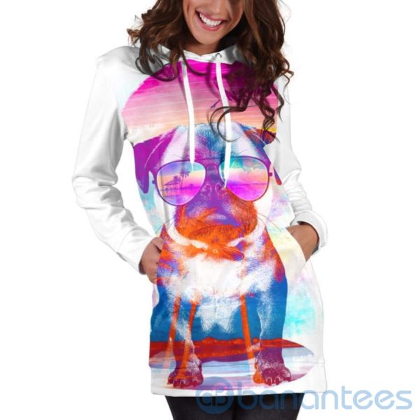 Summer Pug Hoodie Dress For Women Product Photo