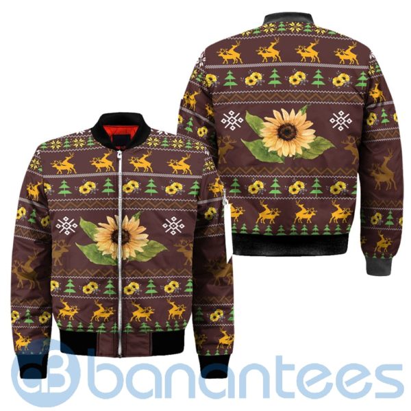 Sunflower Ugly Christmas All Over Printed 3D Shirt Product Photo