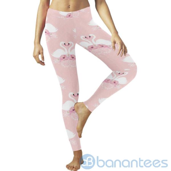 Swan Heart Leggings For Women Product Photo