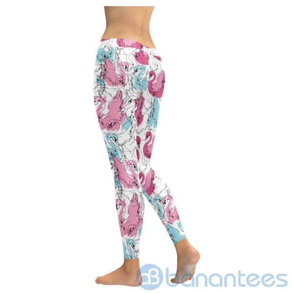 Swan Pink Leggings for Women Product Photo