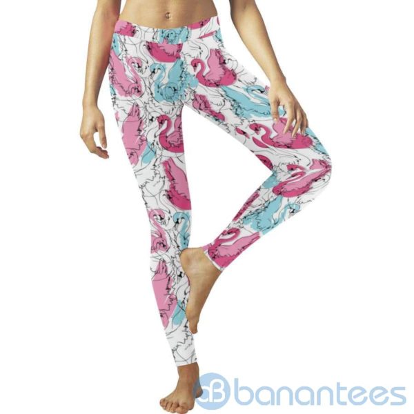 Swan Pink Leggings for Women Product Photo