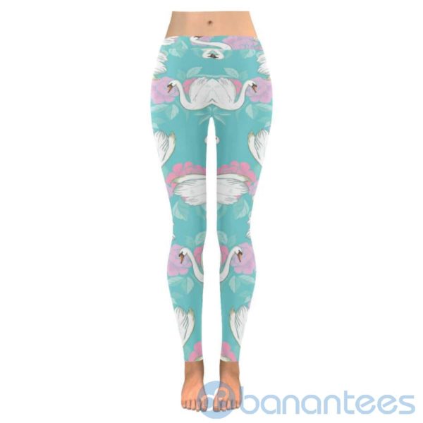 Swan White Leggings For Women Product Photo