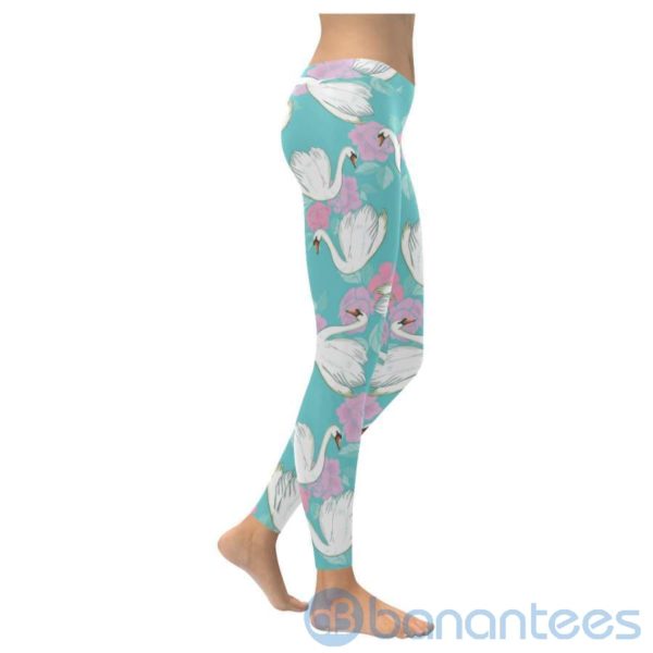 Swan White Leggings For Women Product Photo