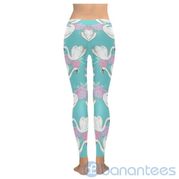 Swan White Leggings For Women Product Photo