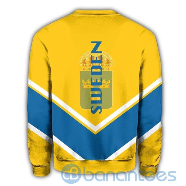 Sweden Coat Of Arms Lucian Style Yellow All Over Printed 3D Sweatshirt Product Photo