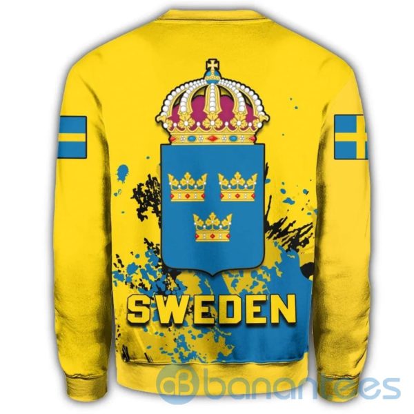 Sweden Coat Of Arms Spaint Style All Over Printed 3D Sweatshirt Product Photo