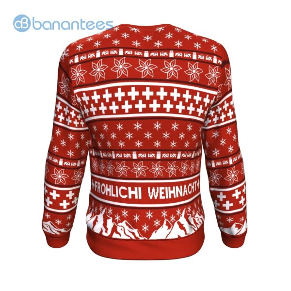 Switzerland Christmas Red All Over Printed 3D Sweatshirt Product Photo