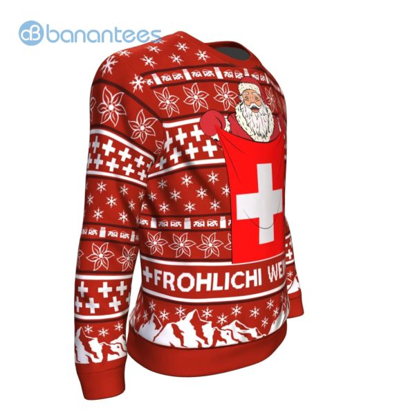 Switzerland Christmas Red All Over Printed 3D Sweatshirt Product Photo