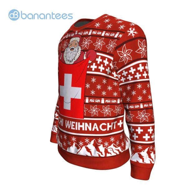 Switzerland Christmas Red All Over Printed 3D Sweatshirt Product Photo