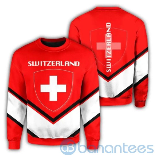 Switzerland Coat Of Arms Lucian Style All Over Printed 3D Sweatshirt Product Photo