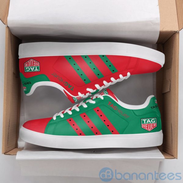 Tag Heuer Red And Green Low Top Skate Shoes Product Photo