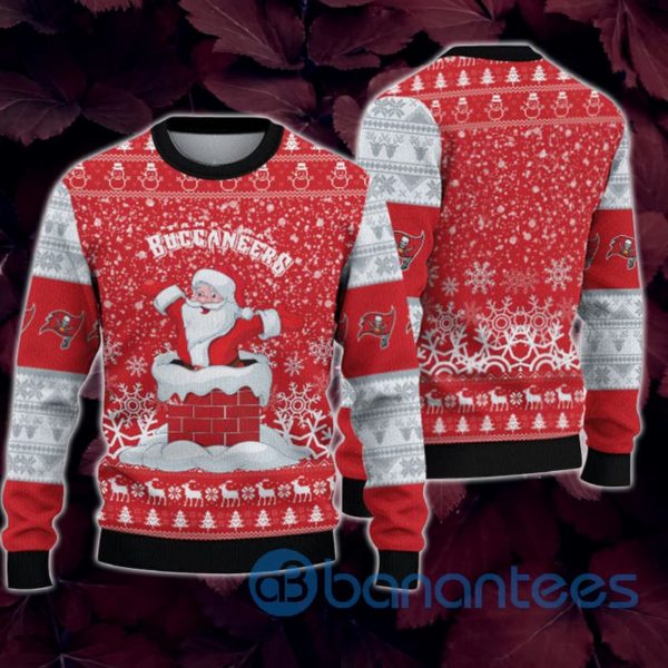 Tampa Bay Buccaneers Christmas Funny Santa Claus All Over Printed 3D Sweatshirt Product Photo