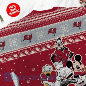 Tampa Bay Buccaneers Disney Donald Duck Mickey Mouse Goofy Custom Name Ugly Christmas 3D Sweater Product Photo