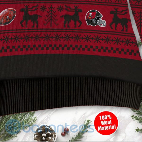 Tampa Bay Buccaneers Grateful Dead SKull And Bears Custom Name Ugly Christmas 3D Sweater Product Photo