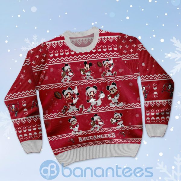Tampa Bay Buccaneers Mickey Mouse Ugly Christmas 3D Sweater Product Photo