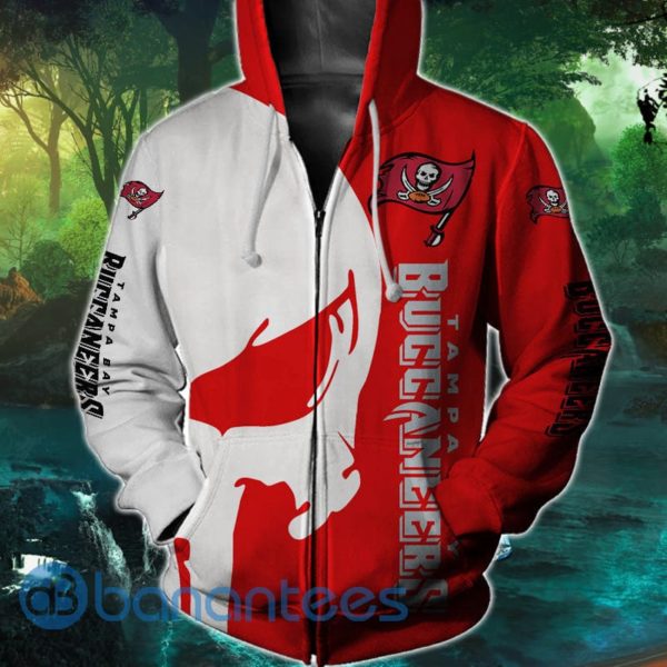 Tampa Bay Buccaneers Skull Design Full Printed 3D Hoodie Zip Hoodie Product Photo