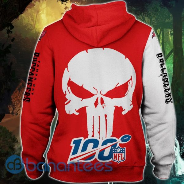 Tampa Bay Buccaneers Skull Design Full Printed 3D Hoodie Zip Hoodie Product Photo