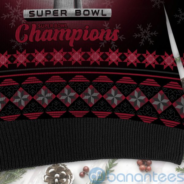 Tampa Bay Buccaneers Super Bowl Champions Cup Ugly Christmas 3D Sweater Product Photo