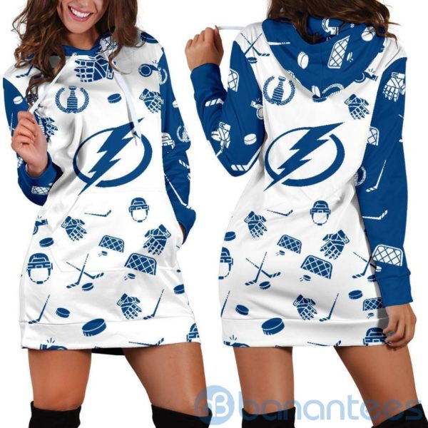 Tampa Bay Lightning Hoodie Dress For Women Product Photo