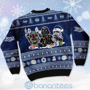 Tampa Bay Rays Star Wars Ugly Christmas 3D Sweater Product Photo