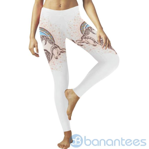 Taurus White Leggings For Women Product Photo