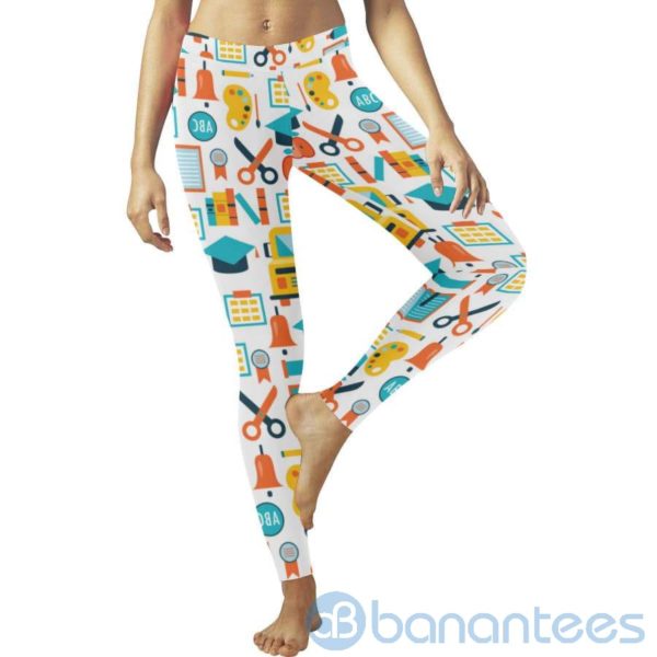 Teacher Back To School Leggings For Women Product Photo