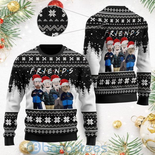 Ted Lasso Friends Wanker Ugly Christmas 3D Sweater Product Photo