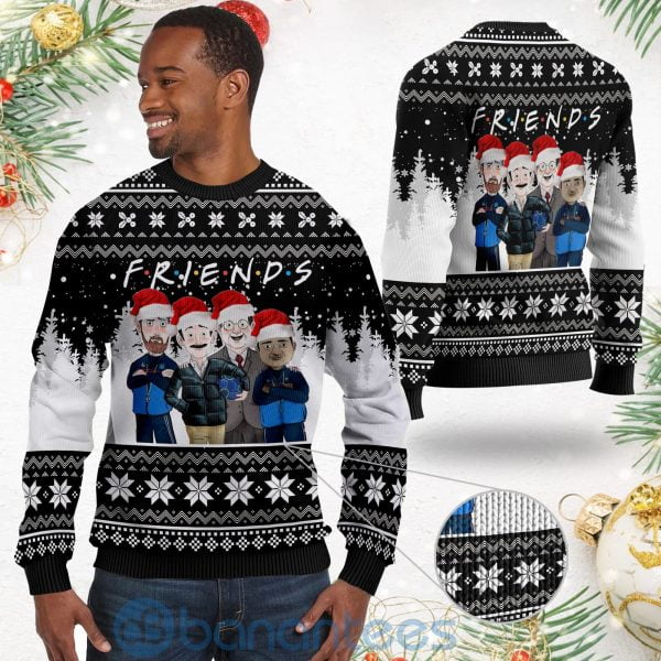 Ted Lasso Friends Wanker Ugly Christmas 3D Sweater Product Photo
