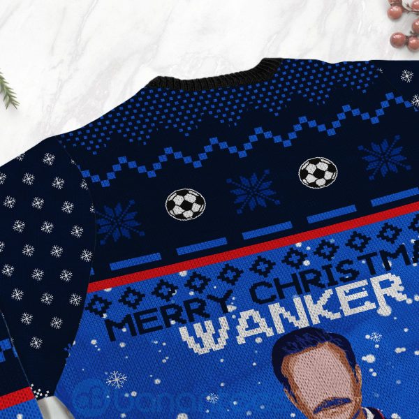 Ted Lasso Merry Christmas Wanker Ugly Christmas 3D Sweater Product Photo