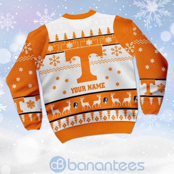 Tennessee Volunteers Custom Name Personalized Ugly Christmas 3D Sweater Product Photo