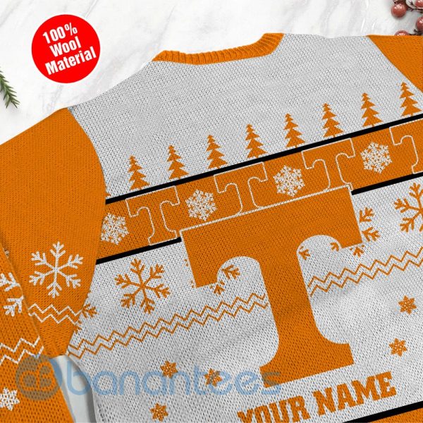Tennessee Volunteers Custom Name Personalized Ugly Christmas 3D Sweater Product Photo